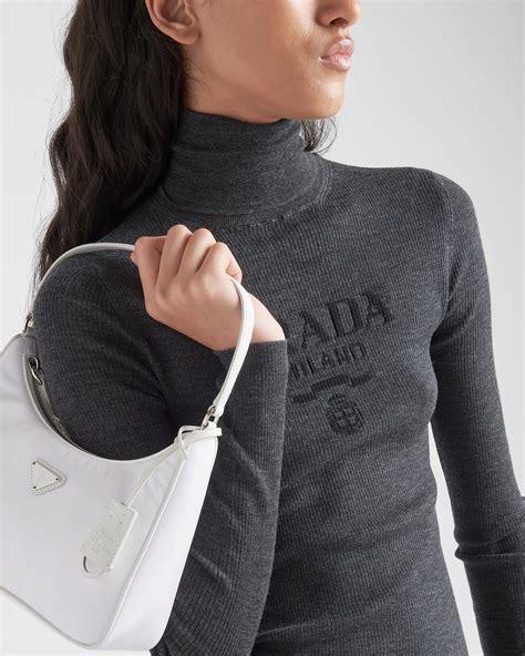 prada turtleneck women|Anthracite Gray Superfine Wool Turtleneck Sweater .